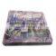 New year delicacy square fruit biscuit candy tin plate
