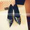 2015 Ladies Fashion Shoes Dress High Heel Leather Shoes Sexy Black Heels CP6675