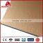 brushed acp laminated panels/aluminum composite panels butter finish