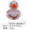 Snow print bath duck/Soft Plastic Bath Duck Toy/Mini Bath Toy Duck for Kids/Plastic Pvc Bath Duck Toy