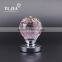 hot sale 60 mm pink color furniture crystal door handles