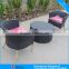 hot sale design rattan home outdoor furniture cafe table chair set 4296