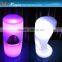 plastic led bar stool/lighting bar stool chair
