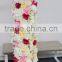 GNW FLW1606006-GAR Hot Artificial Red Rose Flower Runner Fake Flowers Garland For Table Decoration