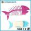 Fish shaped magnetic soap holder, eco-friendly silicone soap keeper for bathroom