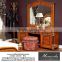 YB29 Antique dressing makeup table wooden dresser set drawer dressing table with mirror stool