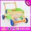 2016 new design Wooden baby walker toy,High Quality wooden baby educational walker toy, 3 IN 1 wooden walker toy W16A016