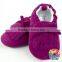 Solid Pink Color Newborn Baby Shoes Girl Fancy Baby Girls Prewalker Shoes Wholesale Kids Shoes Baby Moccasins