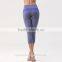 splicing 80% polyamide 20% elastane women's yoga capri leggings