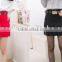 Latest Design Pleated Maxi Skirt Wrap Navy Chiffon Long Skirt for Women