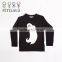 Black Clothes White Ghost Long Sleeves Shirt Kids Halloween Costumes For Kids