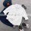 2017 wholesale collar tshirt design white kids boys t shirt