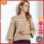 New fashion long sleeves camel color crewneck cashmer sweater woman