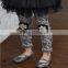 pretty wholesale lace flower embroider leggings for children girls