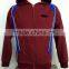 2016 New fashion designs top quality hoodies men athletic matching color long sleeve full zip jackets
