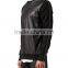 Wholesale Plain Zip Custom Made Men Leather Hoodies