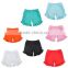 Best-selling boutique baby clothing infant&toddler clothes baby icing ruffle solid blank infant baby shorts