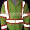 Polyester inner brush fleece hi vis jacket safety sweatshirt meet ANSI