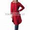 cotton muslim dress loose fit/ junj red muslim abaya kaftan set dress/contrast islamic muslim women dress two piece set