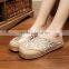 women homemade linen sandals comfortable fisherman shoe folk slippers/Chinese ethnic flavor casual linen shoes