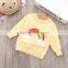 Pink yellow gray color wool sweater designs for baby girls