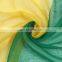 Fashion Wholesale Customize Design Women's Voile Brazil Flag Print Scarf
