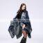 Europe And Winter Thickening Warm Shawl Cloak Coat Ladies Scarf