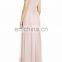 Traditional Style Surplice Ruched Chiffon Gown Formal Women Evening Dress