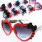 2017 Children's Eyewear Love Heart Girls Sunglasses Summer UV400 Plastic Sun Glasses girl cute sunglass