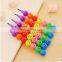 Korea style marker crayons lovely smiling face Tomatoes on sticks mechanical pencil stationery student award