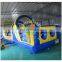 blue and yellow inflatable obstacle course/hot sale inflatable obstacle course