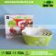 Plastic stackable oval fruit bowl set