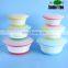 3 pcs set silicone collapsible bowl with lid
