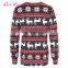 Hot Selling loose Christmas pattern blouse ladies latest design sweatshirt tunic tops