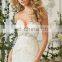 Gorgeous Lace and strapless wedding gown for women