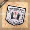 custom woven school logo badge patch for uniform garment