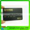 Black Plastic PVC Membership Card Printing With Raised Gold Number