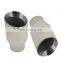 3" inlet 4" outlet 7" Long Polished Double Wall 304 Stainless Steel Exhaust Tip