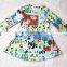 2018 new summer Korean girls dress cotton print skirt girl Slim children's dress princess dress