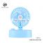 Mini Desktop Style Rechargeable USB Oscillating Swing Fans with Light Indicator