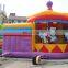 Carousel Themed Inflatable Bouncy Castle Combo Commercial Bounce House With Slide