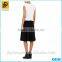 OEM Design Lady Sexy Black Skirt High Waist Flared Skirt 2016