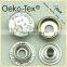 Oeko-Tex pass snap button