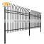 Outdoor garden bent top steel fence panels