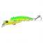 6.8cm 4g 10 colors 3D Bionic eyes Saltwater Fish Baits with Treble Hooks Slow Sinking Quivering Minnow Bait Fishing