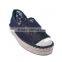 ladies girls factory lazy hand made double espadrilles lace upper mesh casual flat shoes