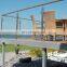 Hot Sale Outdoor Balustrade Design Stainless Steel Post Clamps Balcony Terrace Deck Glass Railing