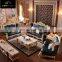 Factory supply Royal gold living room sofa set Classic design sofa set furniture