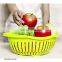 Plastic Fruit Vegetables Washing Basket Colander