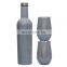 stainless steel 12 oz egg shape wine beer tumbler cups print